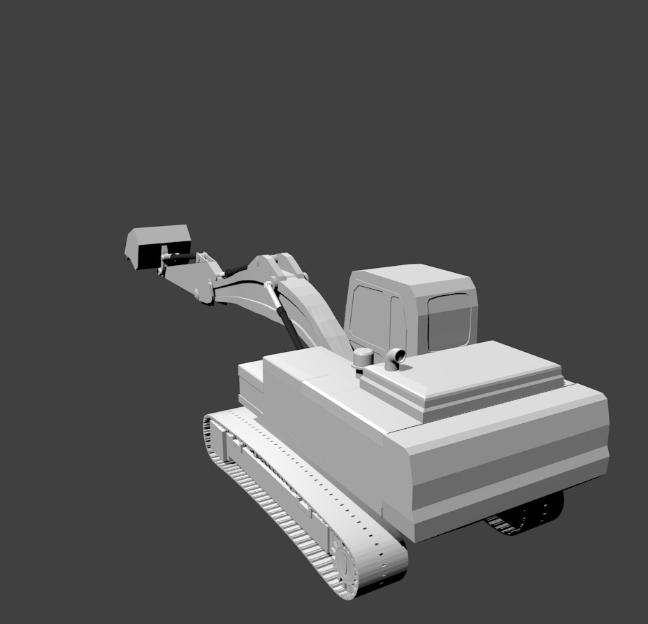 JCB Unrigged/Untextured preview image 1